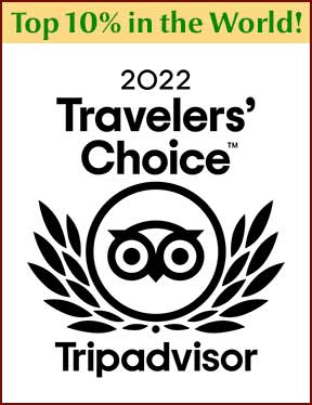 Sedona Cathedral Hideaway bed and breakfast in Sedona honored with top 10% award for lodging in the world by TripAdvisor 2022